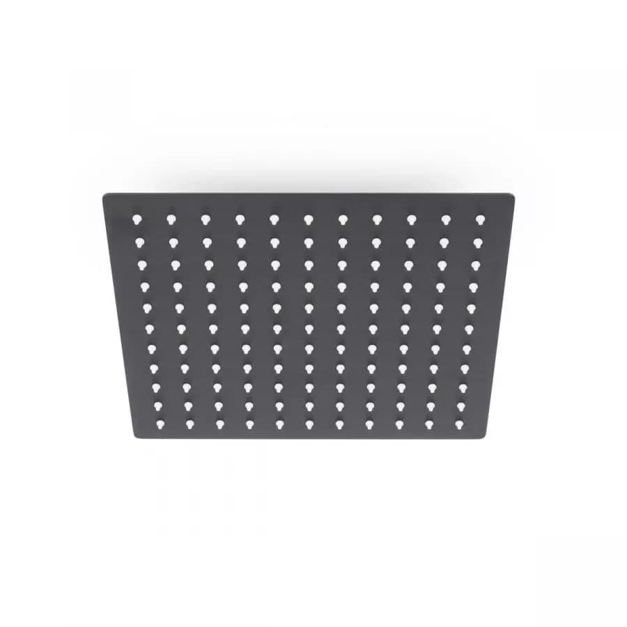 Set incasso doccia con braccio doccia 35 cm e soffione 25x25 cm nero – Wing