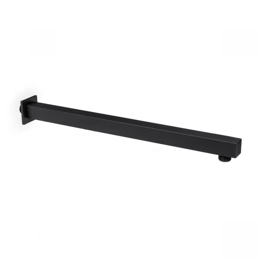 Set incasso doccia con braccio doccia 40 cm e soffione 30x30 cm nero – Fusion