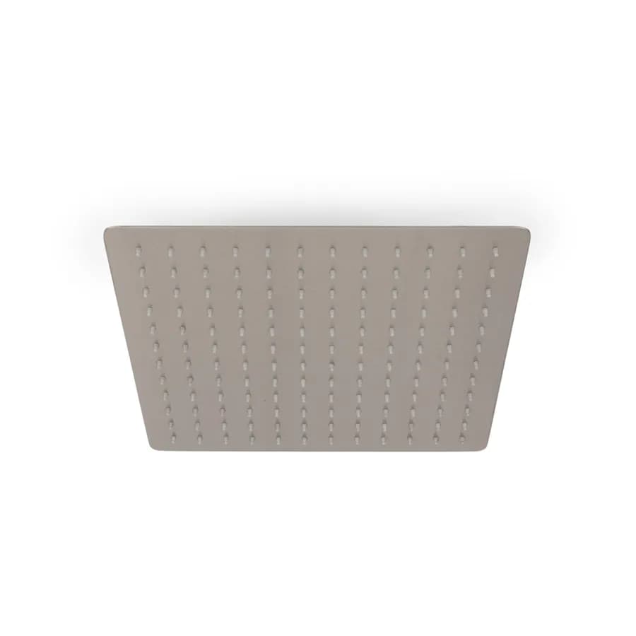 Set incasso doccia con braccio doccia 40 cm e soffione 30x30 cm spazzolato – Kyria