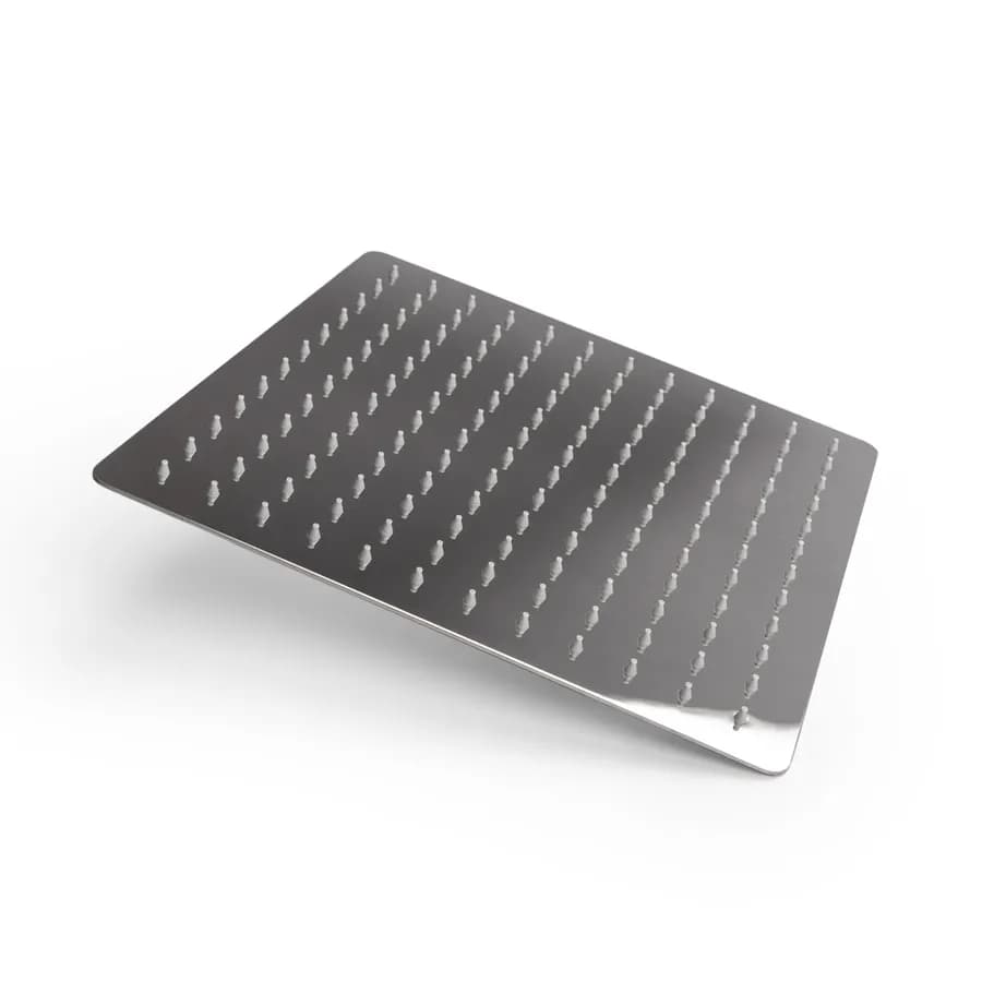 Set incasso doccia con deviatore con braccio a soffitto 20 cm e soffione 30x30 cm cromo – Iota