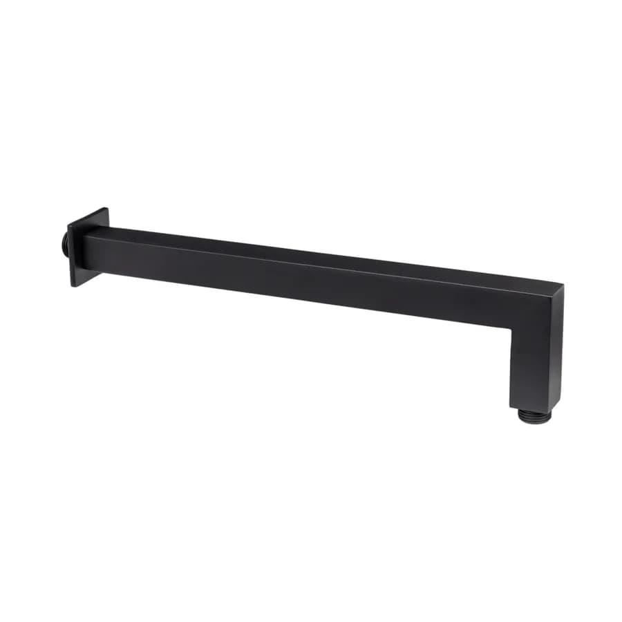 Set incasso doccia con deviatore con braccio doccia 35 cm e soffione 20x20 cm nero – Iota