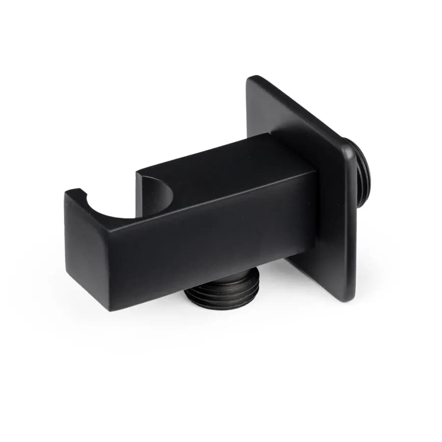 Set incasso doccia con deviatore con braccio doccia 35 cm e soffione 25x25 cm nero – Wing
