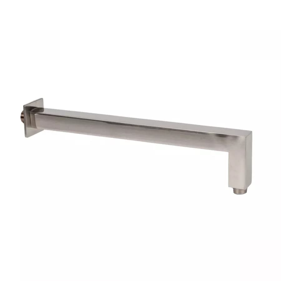 Set incasso doccia con deviatore con braccio doccia 35 cm e soffione 25x25 cm spazzolato – Iota