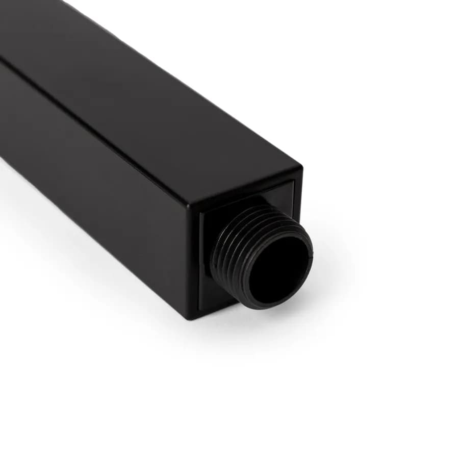 Set incasso doccia con deviatore con braccio doccia 40 cm e soffione 30x20 cm nero – Fusion