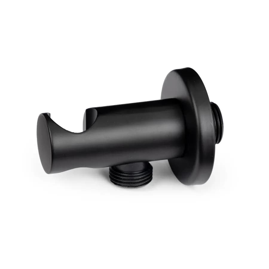 Set incasso doccia con deviatore e doccino con braccio doccia 22 cm e soffione 40 cm nero – Tila