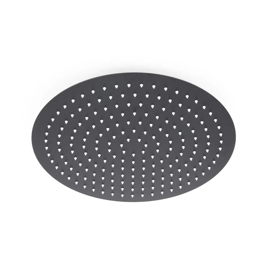 Set incasso doccia con deviatore e doccino con braccio doccia 22 cm e soffione 40 cm nero – Tila