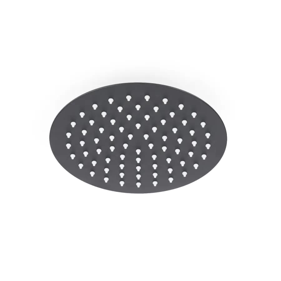 Set incasso doccia con deviatore e doccino con braccio doccia 28 cm e soffione 20 cm nero – Key