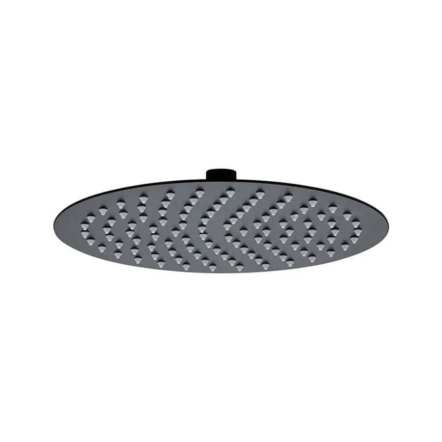 Set incasso doccia con deviatore e doccino con braccio doccia 28 cm e soffione 25 cm nero – Tila
