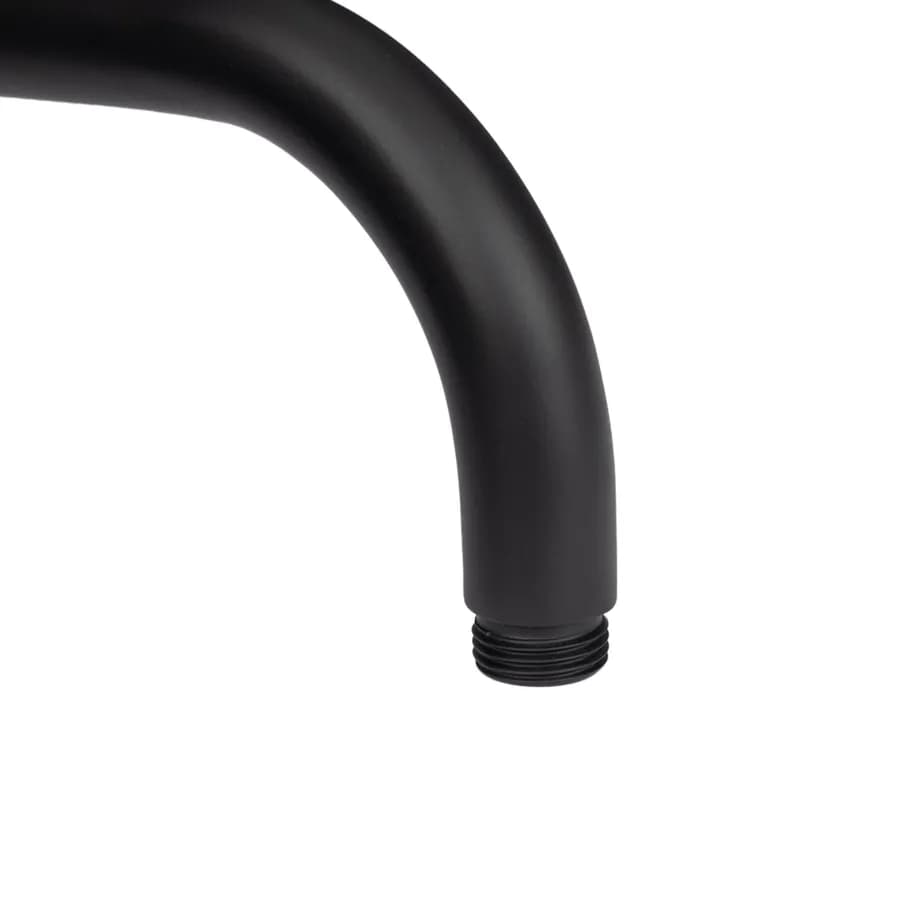Set incasso doccia con deviatore e doccino con braccio doccia 28 cm e soffione 25 cm nero – Key
