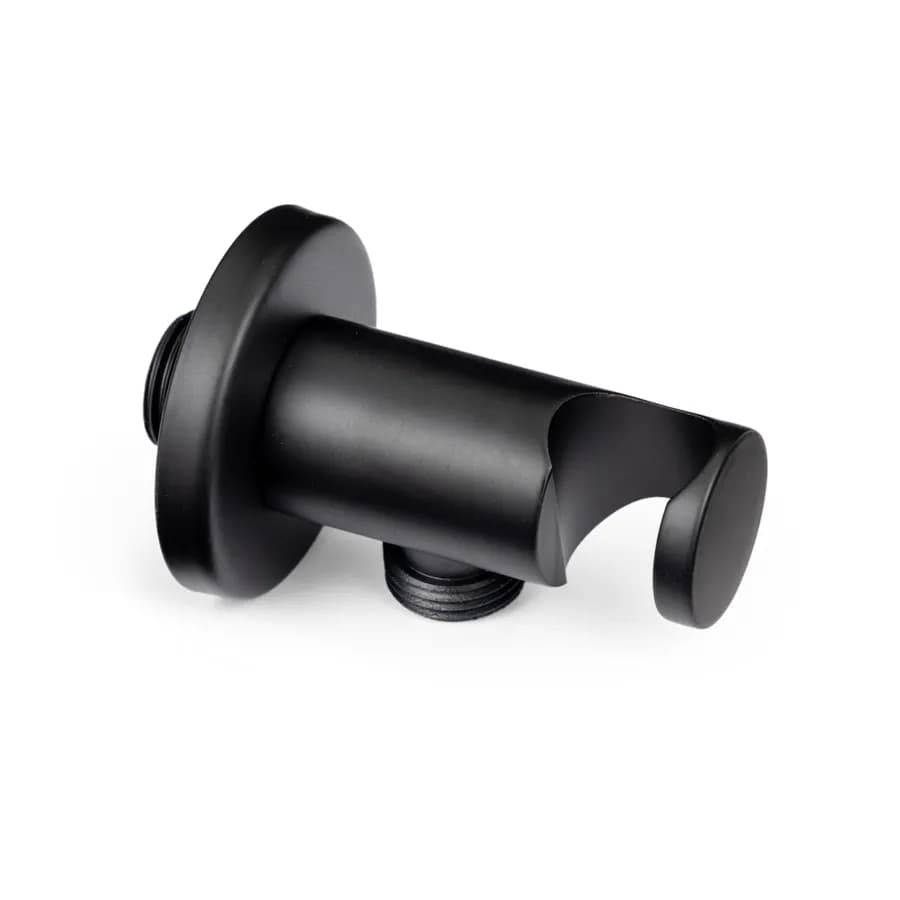 Set incasso doccia con deviatore e doccino con braccio doccia 28 cm e soffione 25 cm nero – Key