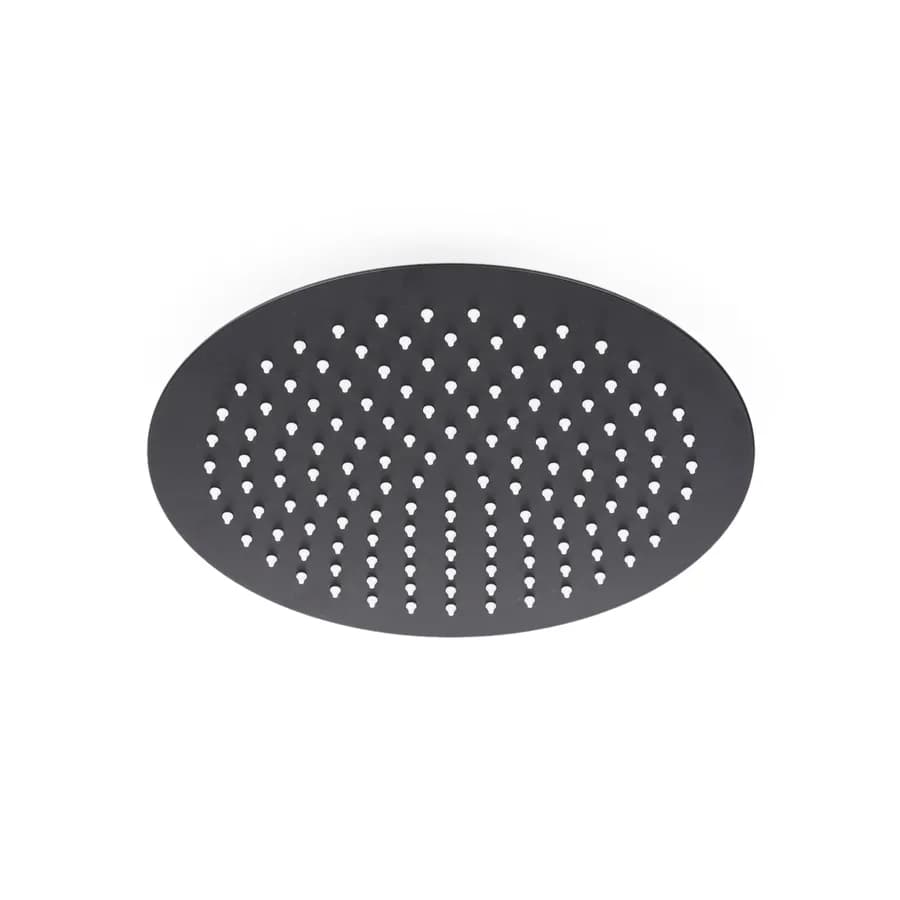 Set incasso doccia con deviatore e doccino con braccio doccia 35 cm e soffione 30 cm nero – Key