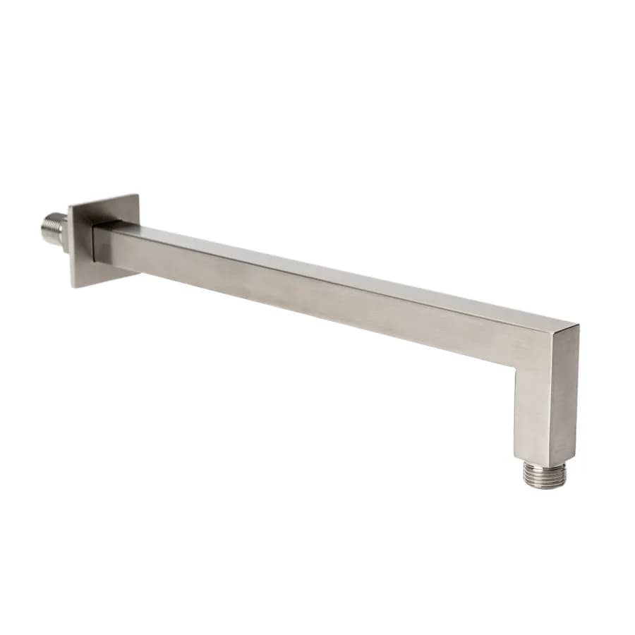 Set incasso doccia squadrato con braccio 35 cm e soffione 25 x 25 cm in acciaio inox 316 satinato – Pure