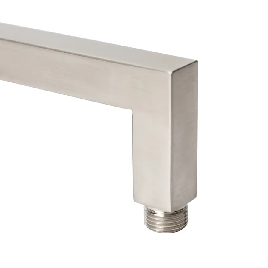 Set incasso doccia squadrato con braccio 35 cm e soffione 25 x 25 cm in acciaio inox 316 satinato – Pure
