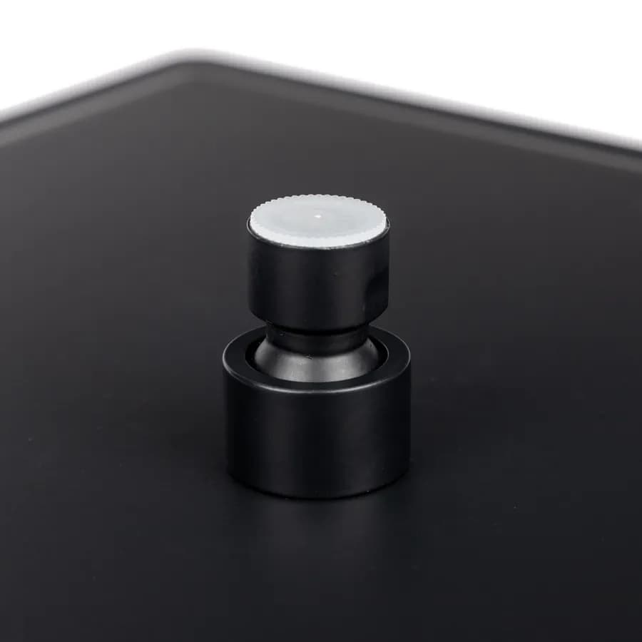 Set incasso doccia termostatico con deviatore con braccio a soffitto 20 cm e soffione 40x30 cm nero – Fusion