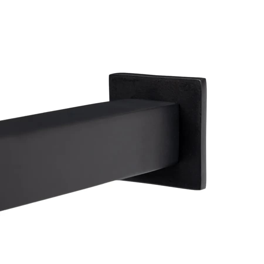 Set incasso doccia termostatico con deviatore con braccio doccia 35 cm e soffione 20x20 cm nero – Iota