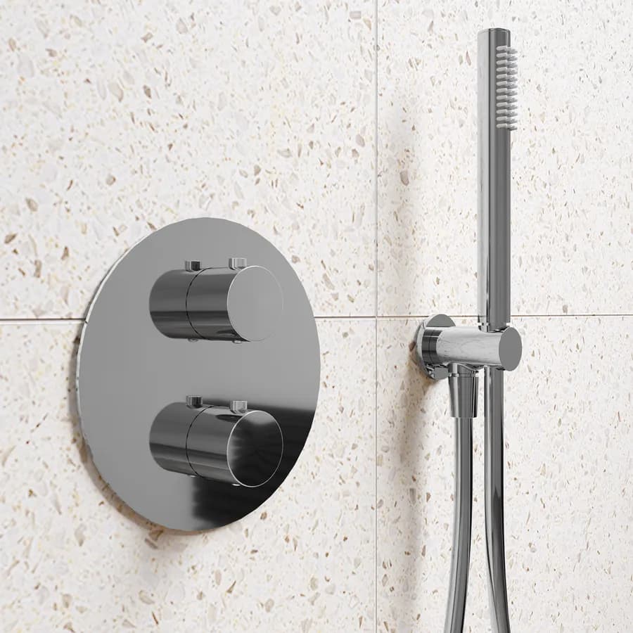 Set incasso doccia termostatico in ottone cromo - Nocta