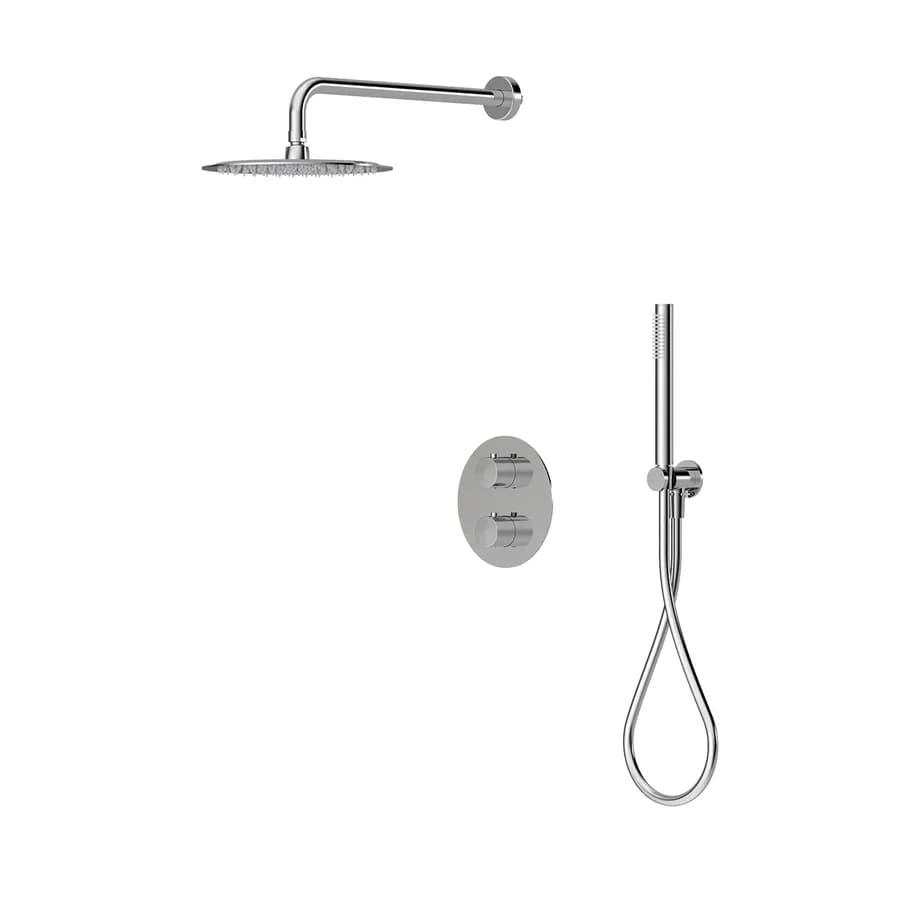 Set incasso doccia termostatico in ottone cromo - Nocta
