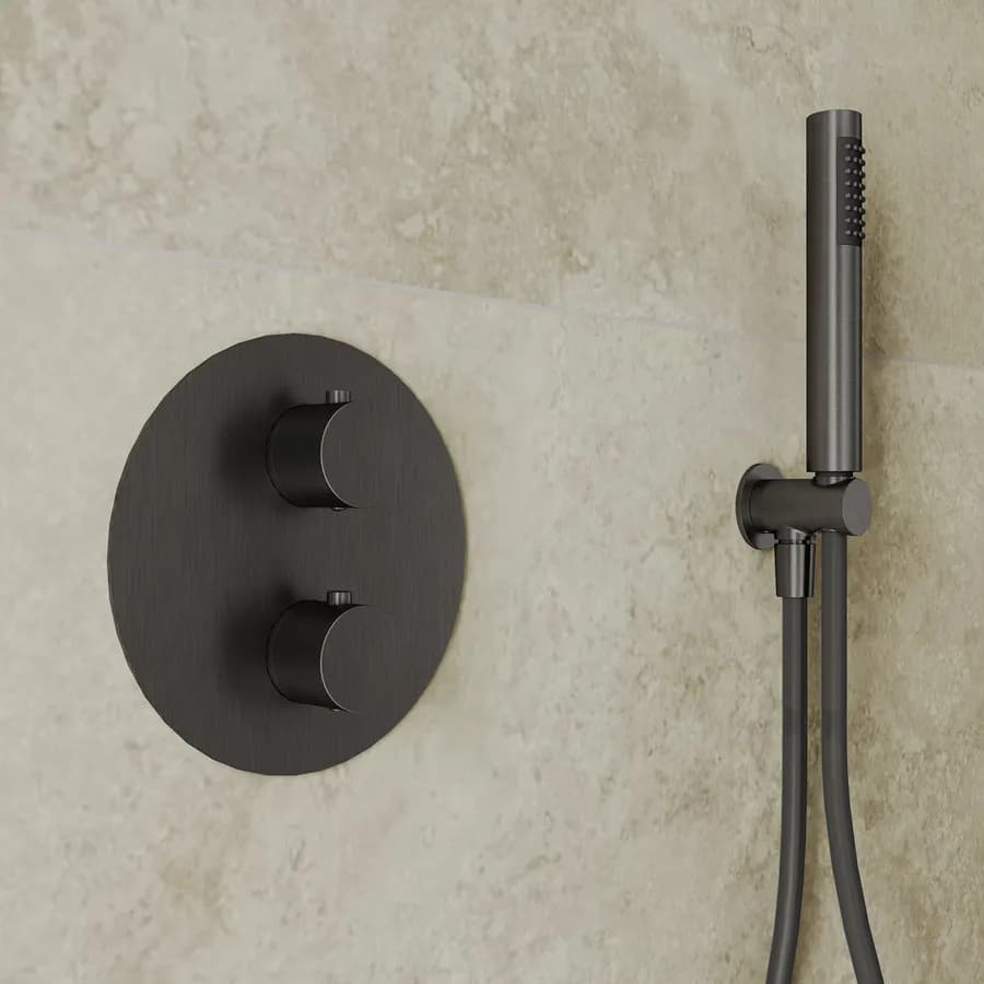 Set incasso in ottone nero spazzolato anti-impronta - Oasis