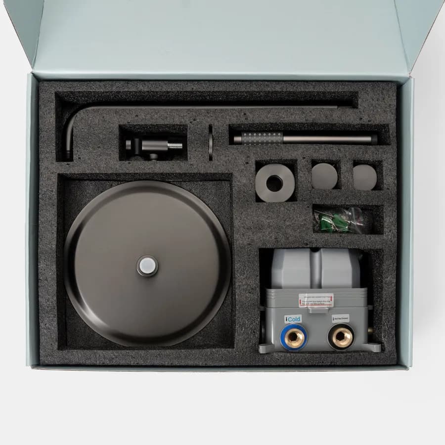 Set incasso in ottone nero spazzolato anti-impronta - Oasis