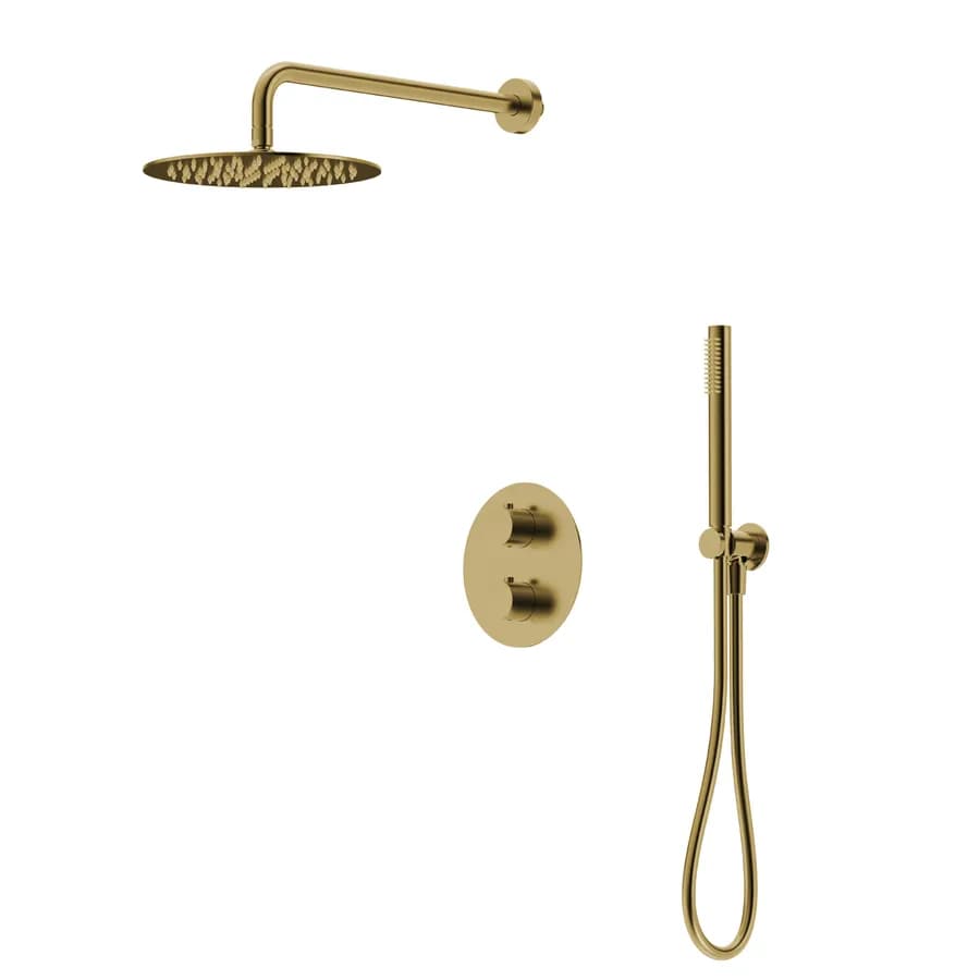 Set incasso in ottone oro spazzolato anti-impronta - Oasis