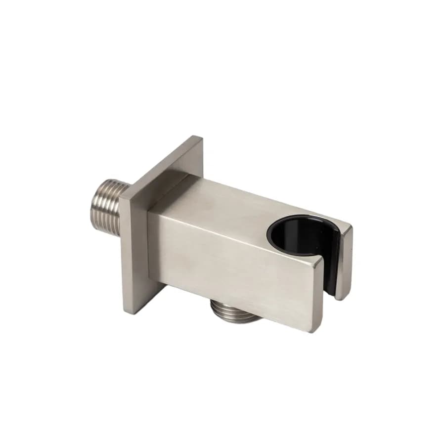 Set incasso squadrato con presa acqua in acciaio inox 316 satinato – Pure