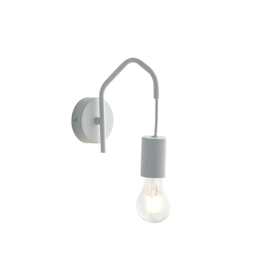 Set lampada a sospensione a 6 luci e 2 applique con 24 deviatori inclusi in metallo bianco