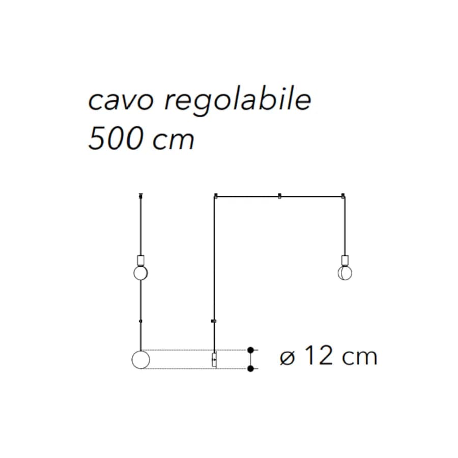Set lampada a sospensione e 2 applique con 4 deviatori inclusi in metallo bianco