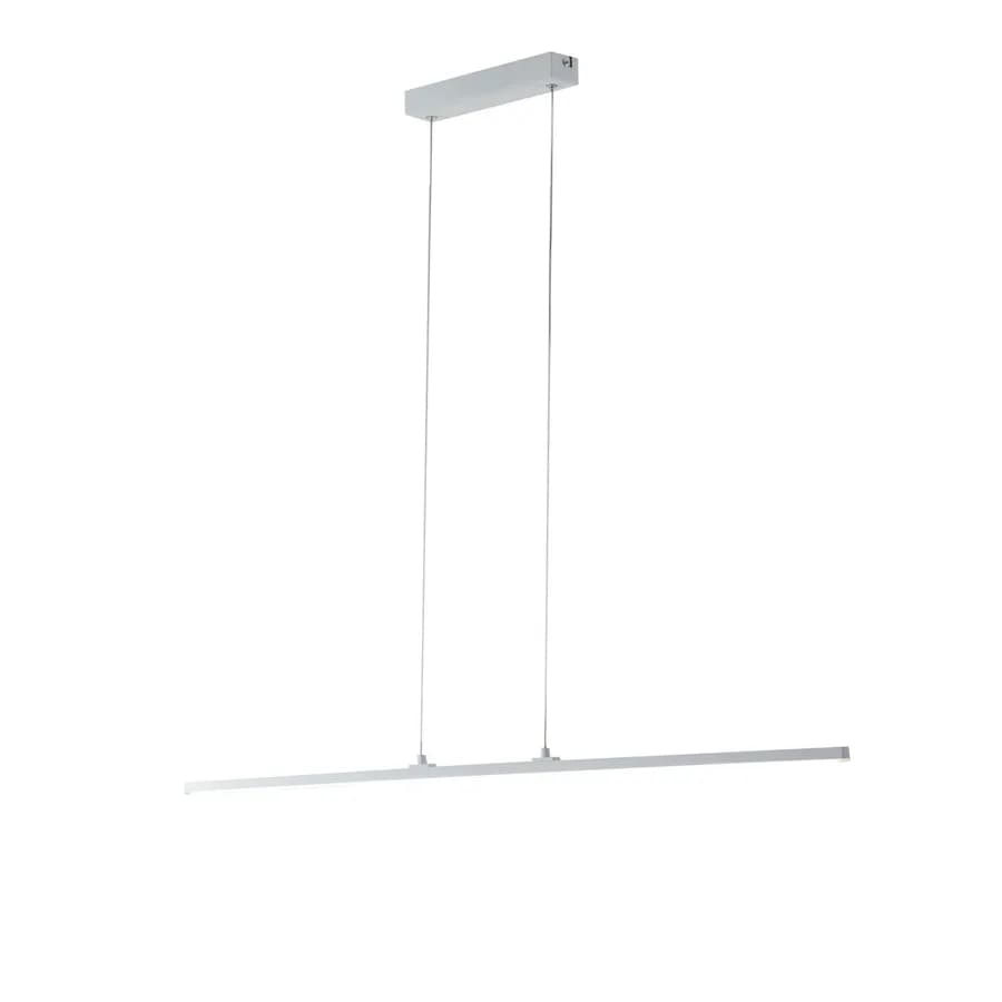 Set lampada da soffitto 150 cm e 2 applique a luce calda in alluminio bianco goffrato