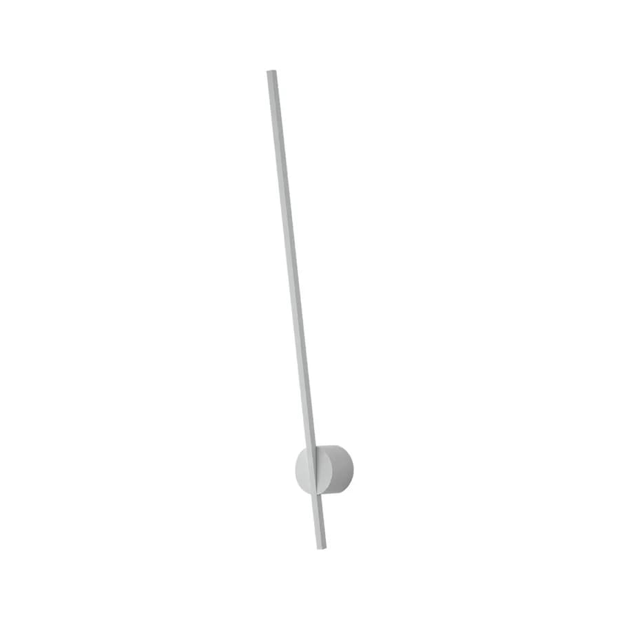 Set lampada da soffitto 150 cm e 2 applique a luce calda in alluminio bianco goffrato
