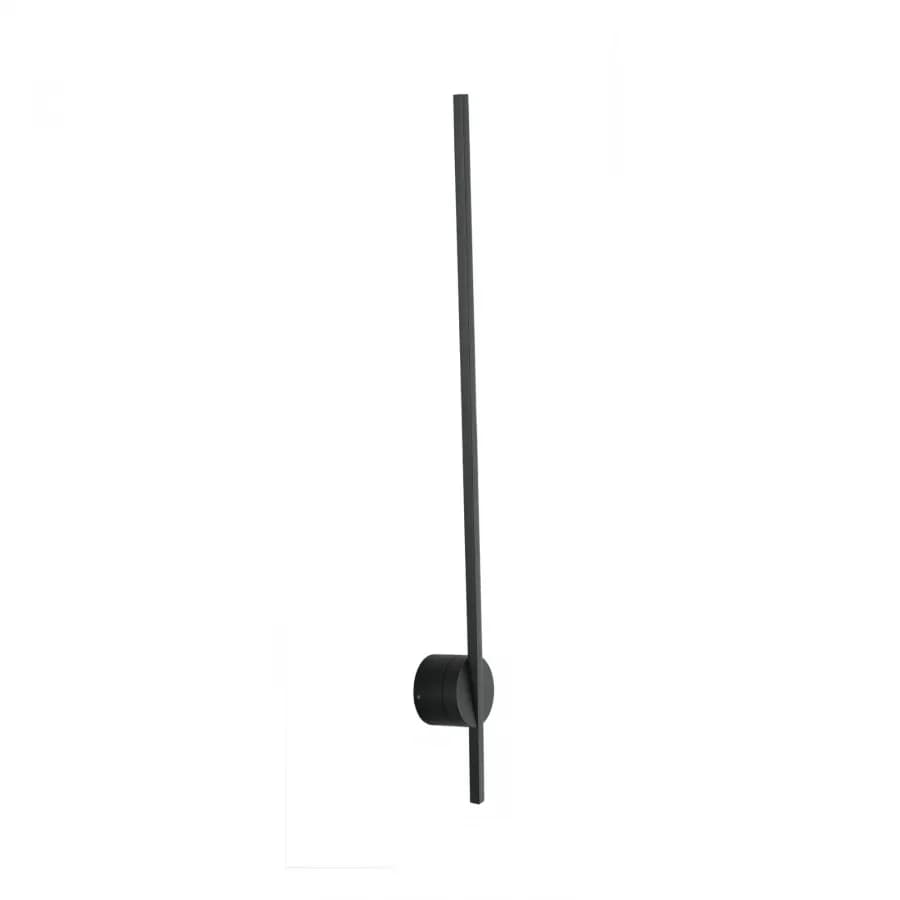 Set lampada da soffitto 160 cm e 2 applique a luce naturale in alluminio nero goffrato