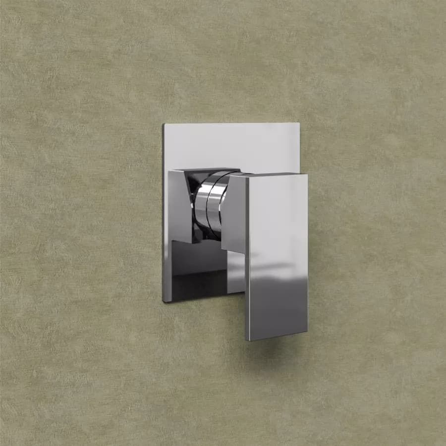 Set miscelatore lavabo a muro canna 20 e bidet con incasso doccia cromo – Kyria