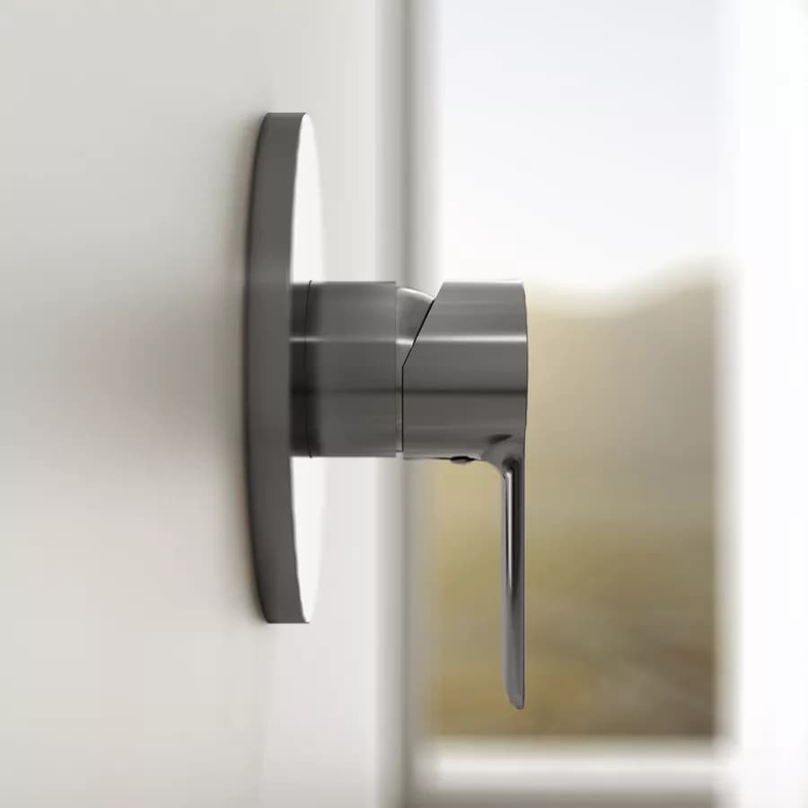 Set miscelatore lavabo a muro canna 25 cm e bidet con incasso doccia cromo – Key