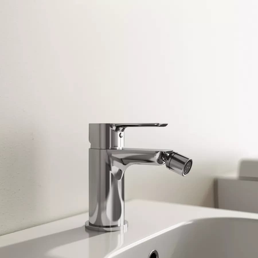 Set miscelatore lavabo alto e bidet con esterno doccia cromo – Key