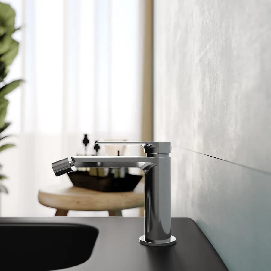 Set miscelatore lavabo alto e bidet con incasso doccia con deviatore cromo – Iota