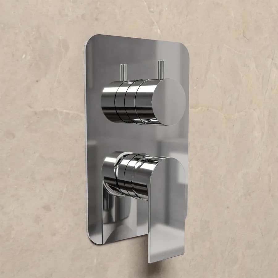 Set miscelatore lavabo alto e bidet con incasso doccia con deviatore cromo – Iota