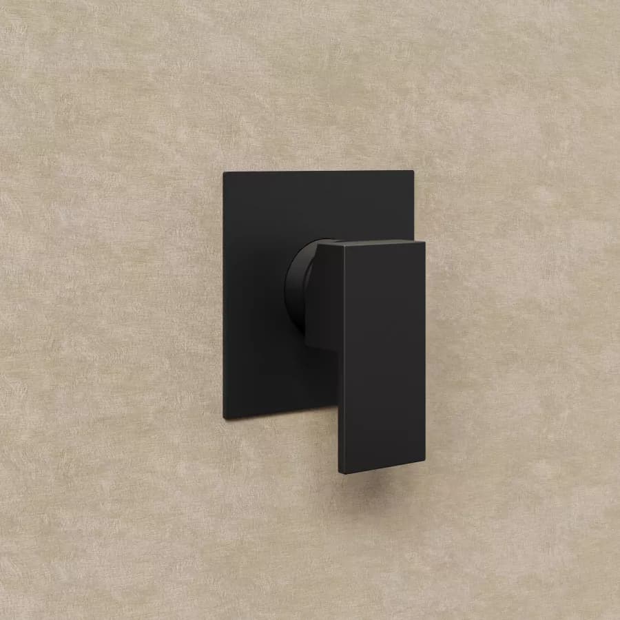 Set miscelatore lavabo e bidet con incasso doccia nero – Kyria
