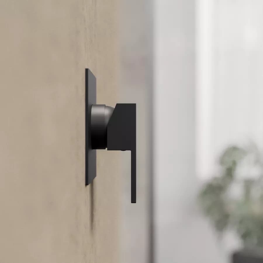 Set miscelatore lavabo e bidet con incasso doccia nero – Kyria