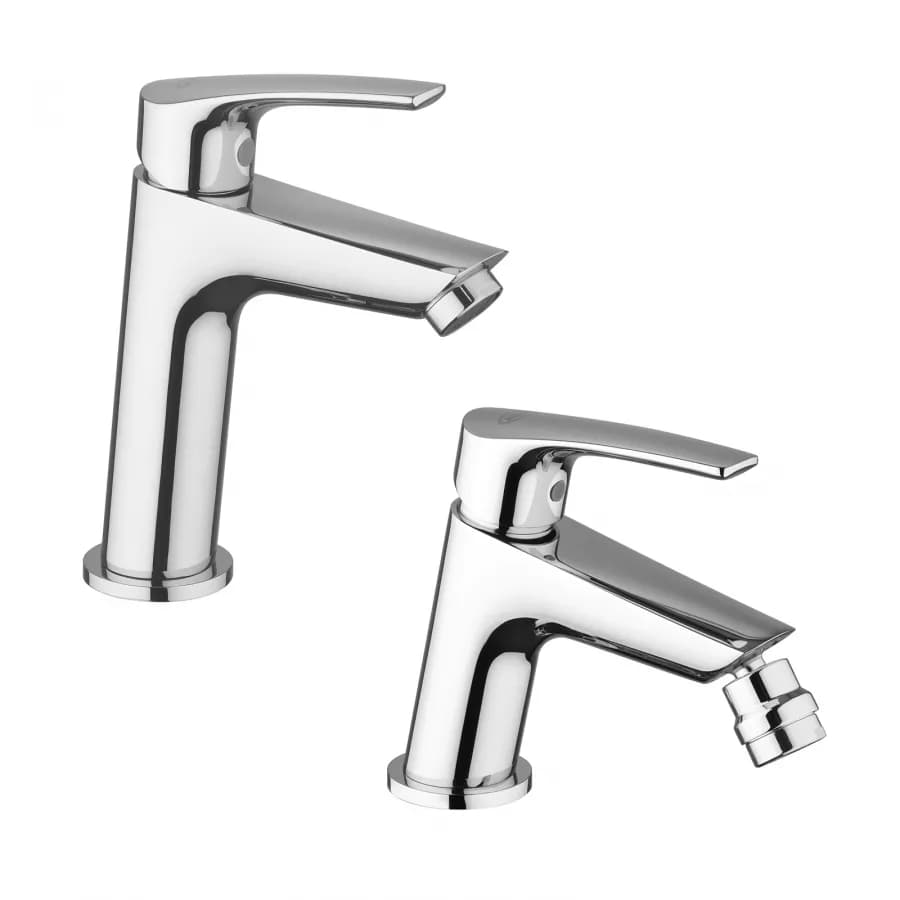 Set lavabo e bidet cromo Luce di Jacuzzi - Rubinetteria