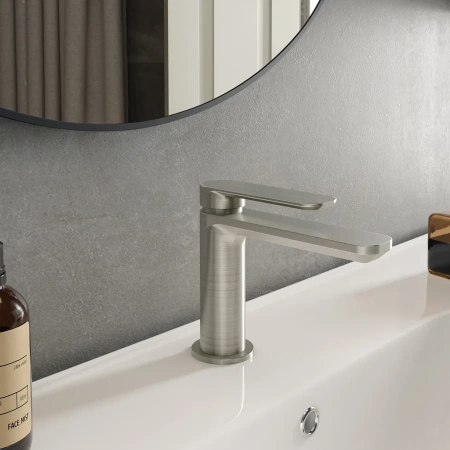 Set miscelatore lavabo e bidet spazzolato – Fusion