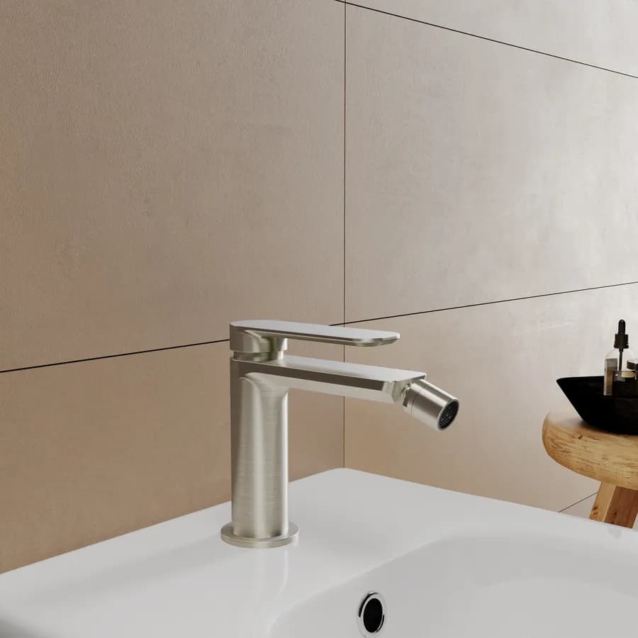 Set miscelatore lavabo e bidet spazzolato – Fusion