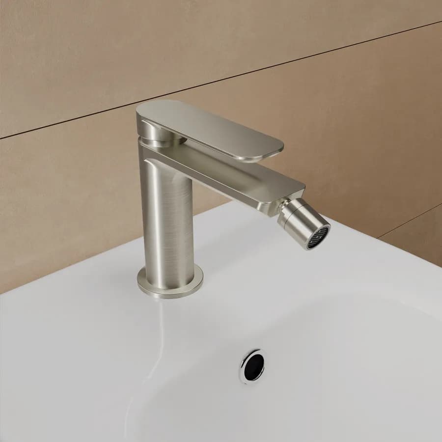Set miscelatore lavabo e bidet spazzolato – Fusion