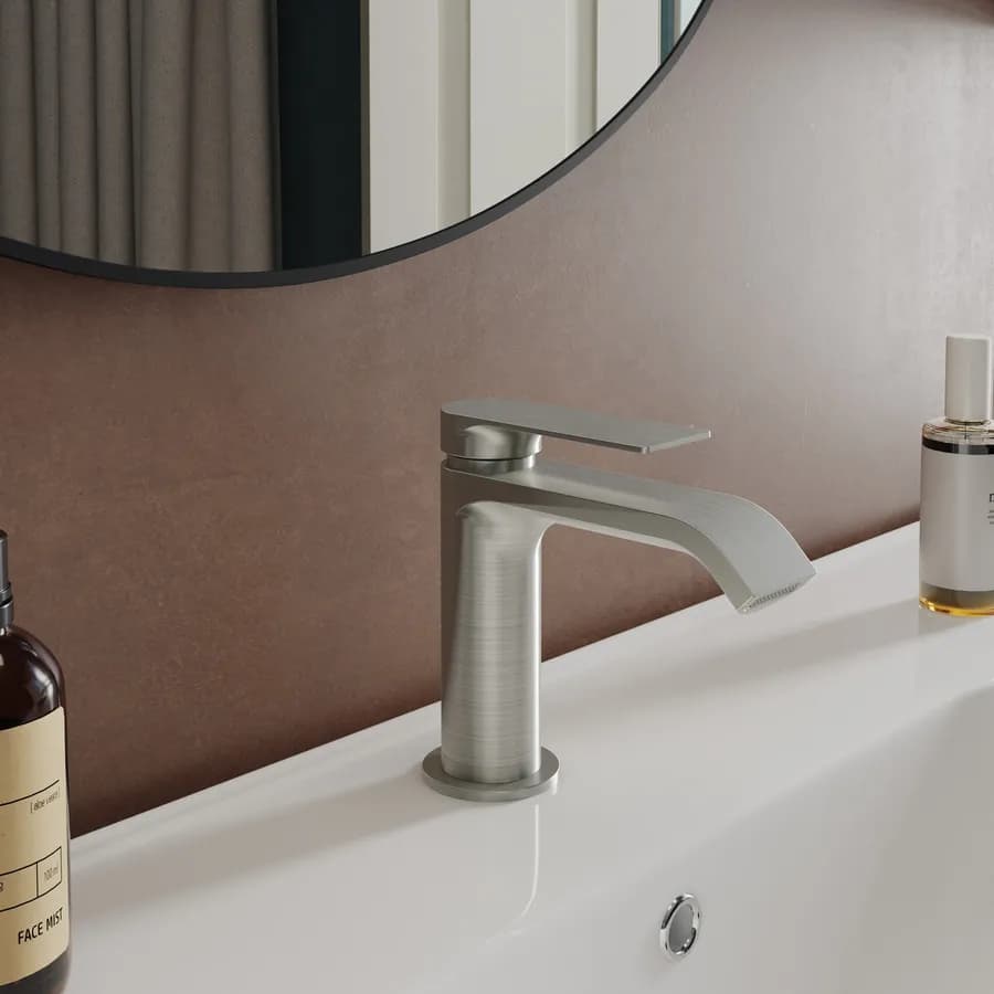 Set miscelatore lavabo e bidet spazzolato – Iota
