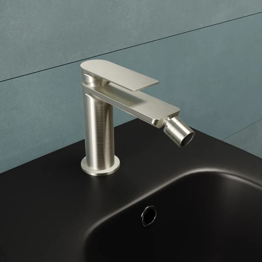 Set miscelatore lavabo e bidet spazzolato – Iota