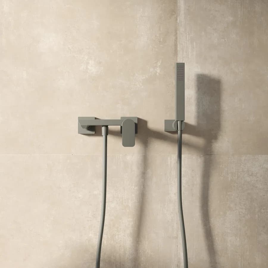 Set miscelatore esterno doccia e set doccino fango - Fusion