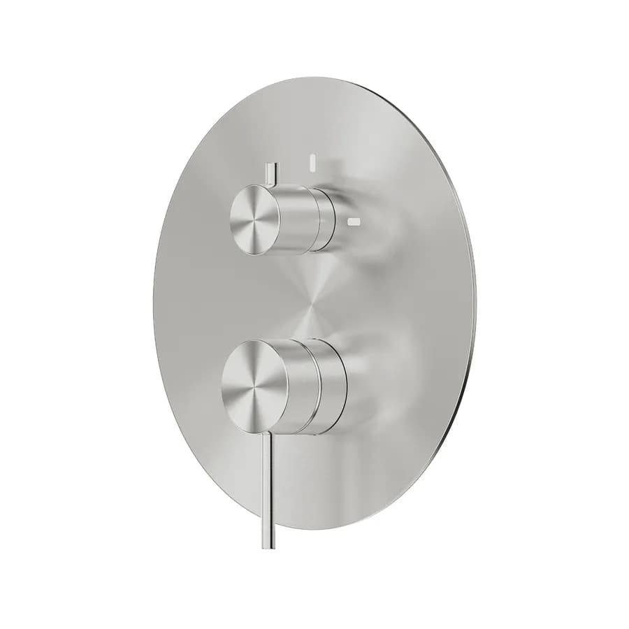 Set miscelatore lavabo alto e bidet con incasso doccia con deviatore acciaio inox 316 – Pure