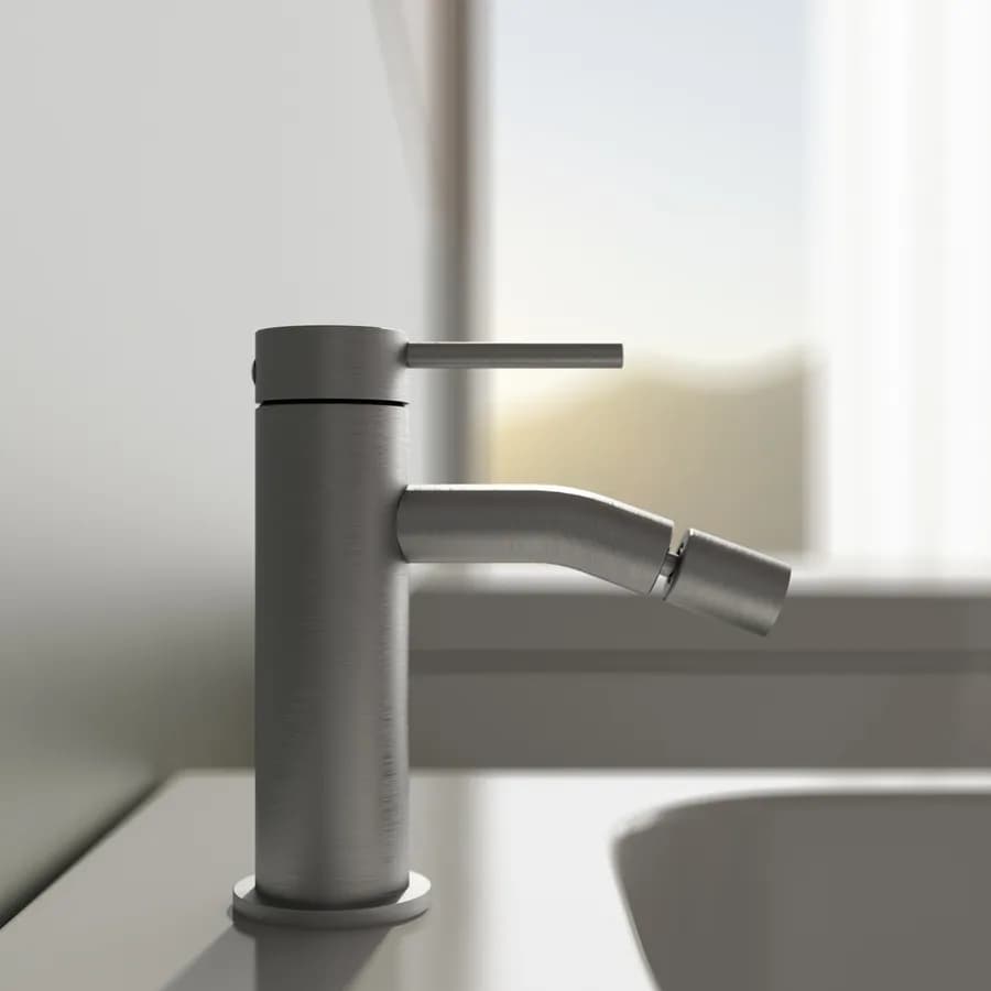 Set miscelatore lavabo alto e bidet con incasso doccia con deviatore acciaio inox 316 – Pure