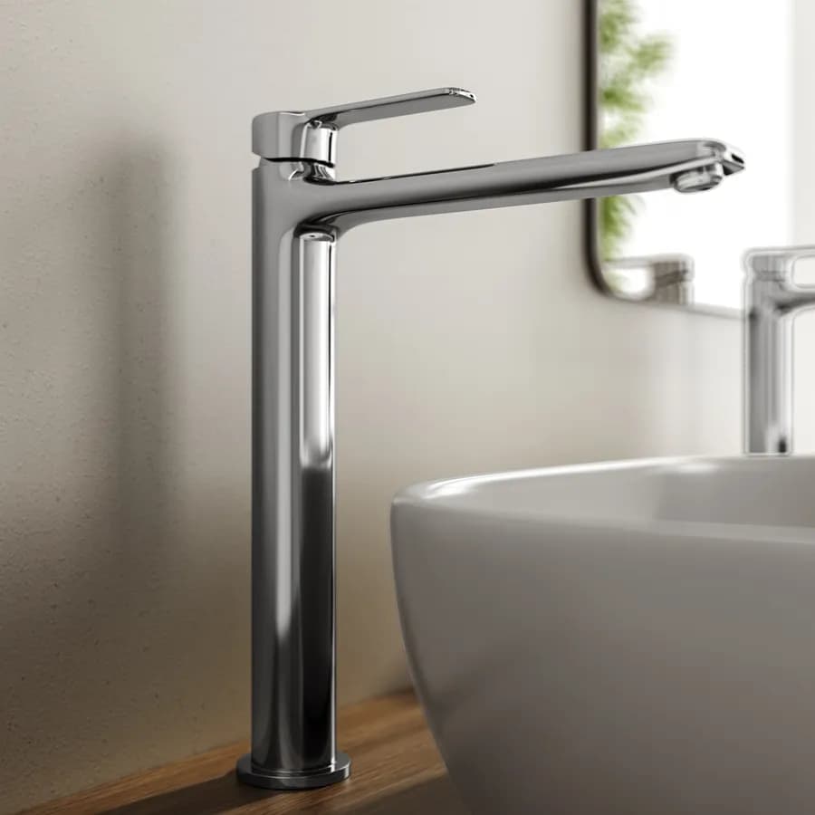 Set miscelatore lavabo alto e bidet cromo – Tila