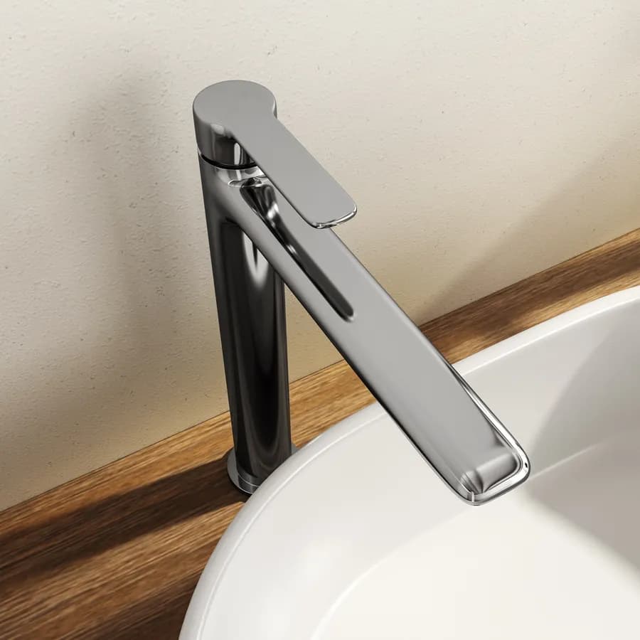Set miscelatore lavabo alto e bidet cromo – Tila