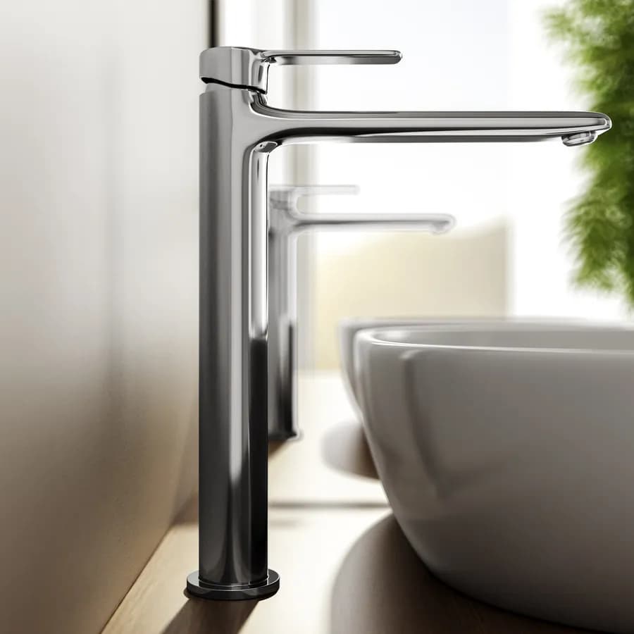 Set miscelatore lavabo alto e bidet cromo – Tila