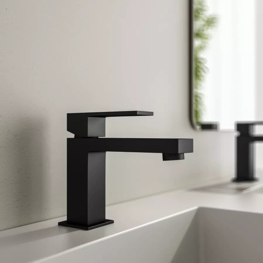 Set miscelatore lavabo bidet e incasso doccia nero – Tiamat